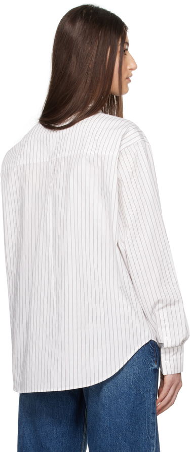 Paita Anine Bing ANINE BING Braxton Striped Button-Down Shirt Valkoinen | A-07-10842-MTL41, 2
