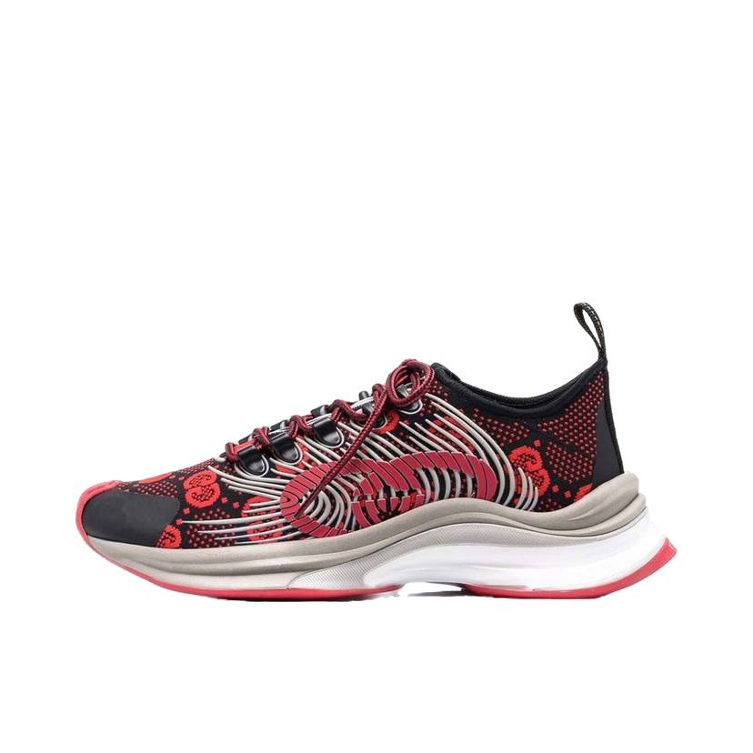 Tennarit ja kengät Gucci Monogram Sneakers Black Red (Women's) Punainen | 680903 USN10 8490