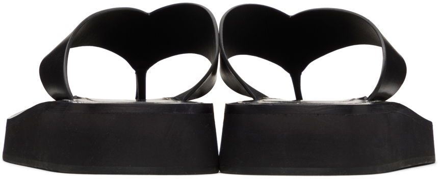 Vaatteet The Row The Row Ginza Platform Flip-Flop Sandals Musta | F1159-L52, 1