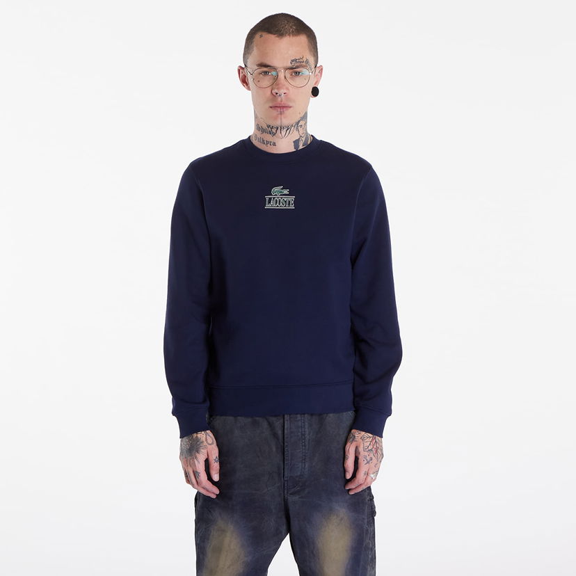 Huppari Lacoste Sweatshirt Navy Blue Tummansininen | SH1156 166