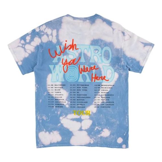 T-paita Cactus Jack by Travis Scott Travis Scott Cactus Jack Tour Print T-Shirt Sininen | TC-35