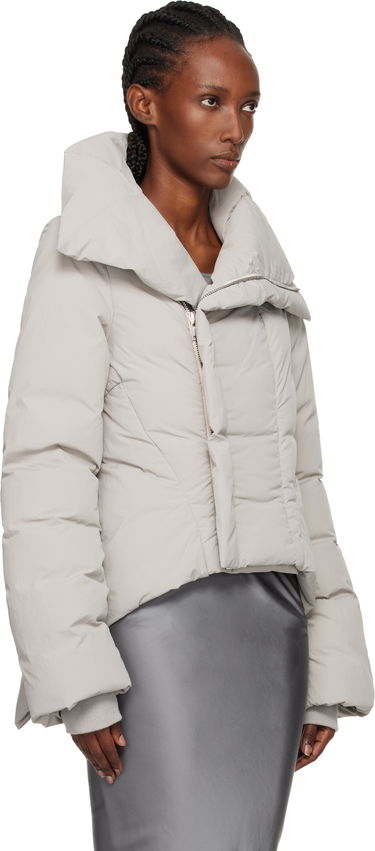 Puffer takki Rick Owens Rick Owens Concordians Naska Duvet Asymmetric Collar Down Jacket Musta | RP02E4746 MTD1, 4