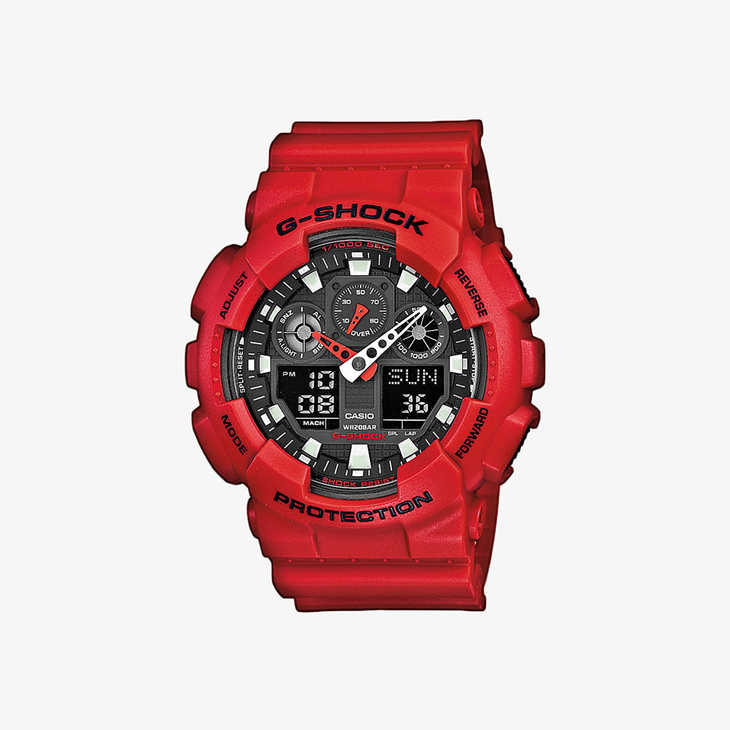 Katsella CASIO G-Shock GA-100B-4AER Punainen | GA-100B-4AER, 1
