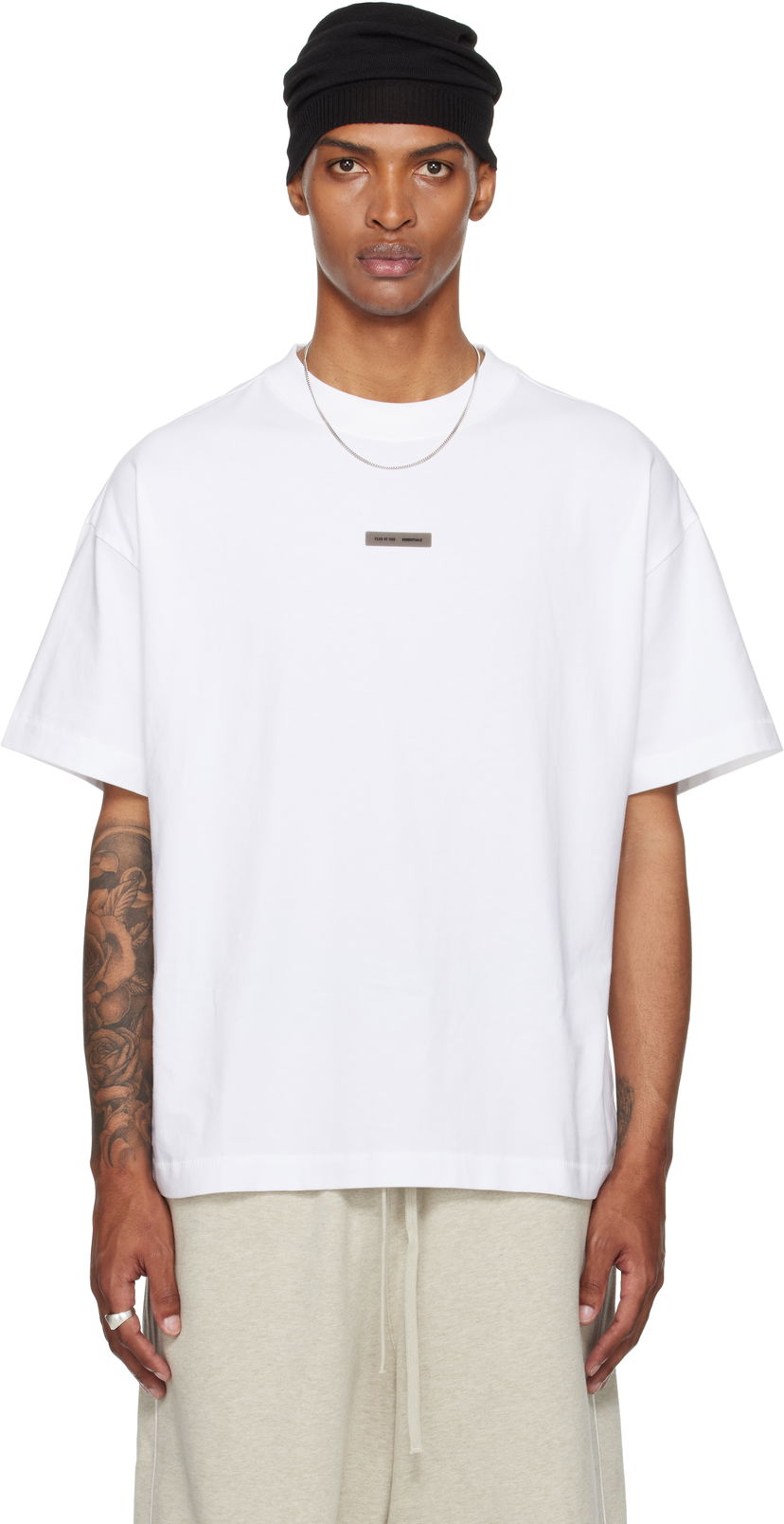 T-paita Fear of God Fear of God ESSENTIALS Vintage Fit T-Shirt Valkoinen | 125SP254284F