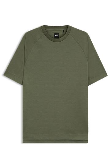 T-paita BOSS Regular Fit Stretch T-Shirt Vihreä | 50544008