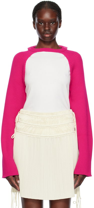 Villapaita Helmut Lang Rib Sweater Vaaleanpunainen | O01HW722, 0