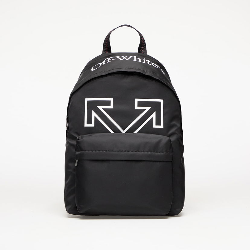 Reppu Off-White Black Heritage Backpack with Logo Musta | OMNB123C99FAB0011001