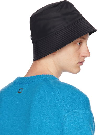 Hattu WOOYOUNGMI Nylon Bucket Hat Musta | W233AC53, 2