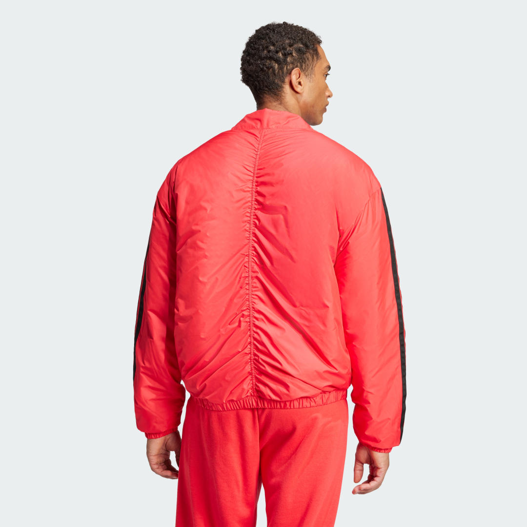 Bomber-takki adidas Performance Essentials 3-Stripes Insulated Bomber Jacket Punainen | JD1048, 1