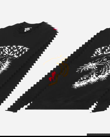 Villapaita KENZO Tiger Varsity Jungle Crewneck Musta | FD65SW0494MF 99J, 6