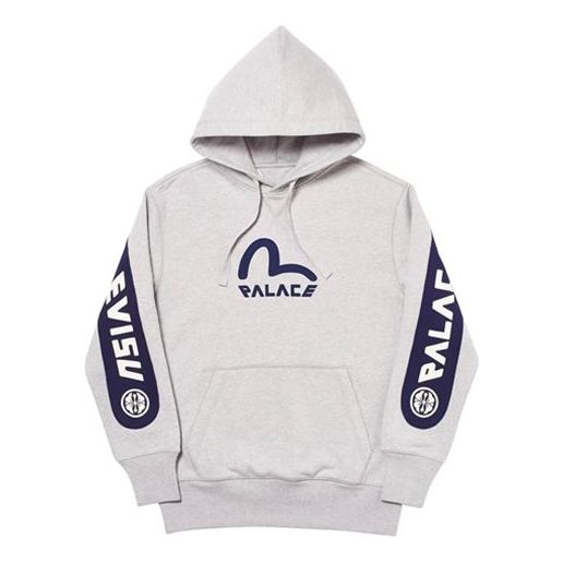 Huppari Palace Palace x Evisu Logo Hoodie Harmaa | PAL-SS20-003