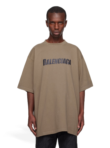 T-paita Balenciaga Boxy Ruskea | 651795-TNVL1-7761