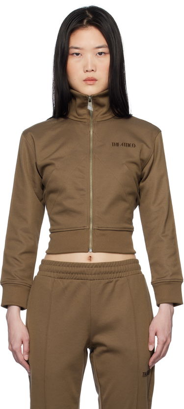 Verryttelypuku The Attico The Attico Cropped Track Jacket Ruskea | 250WCF00022 JJJ055AA, 0