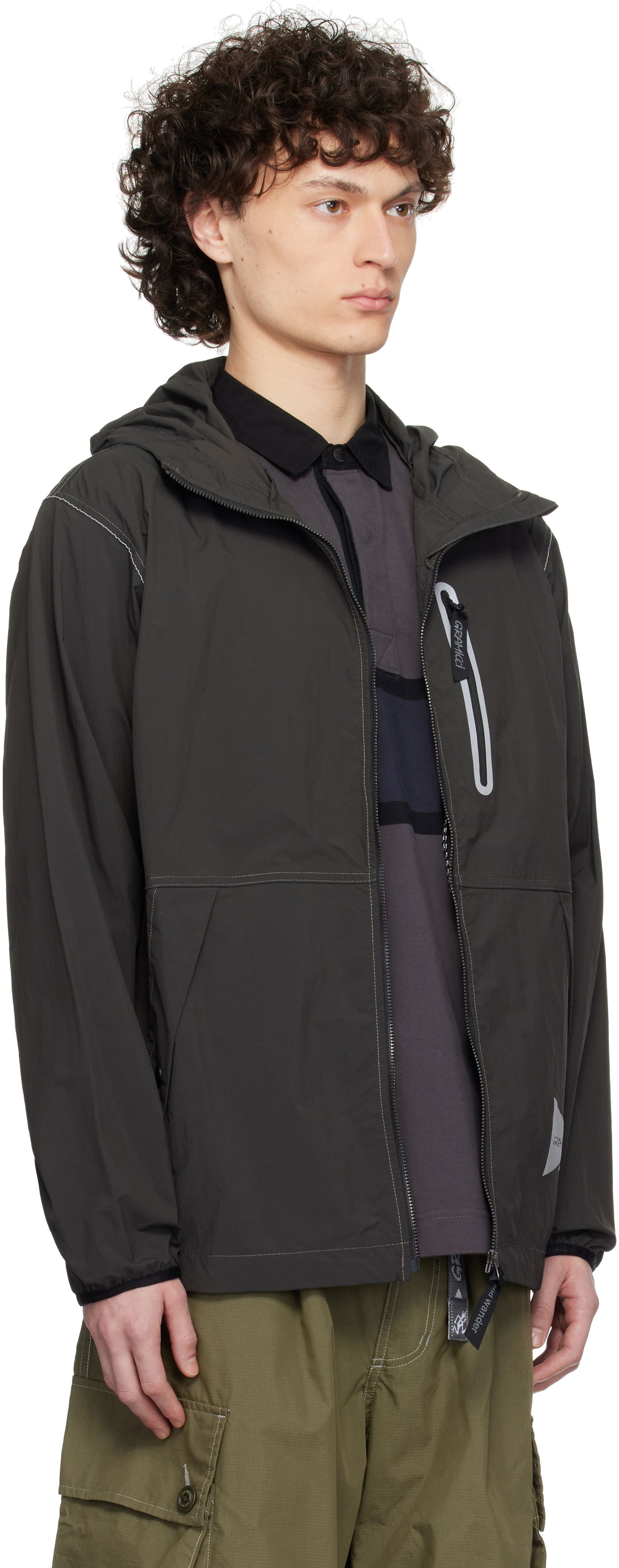 Tuulitakki and wander Gramicci Edition Brushed Nylon Jacket Vihreä | GUJ5-S3000, 1