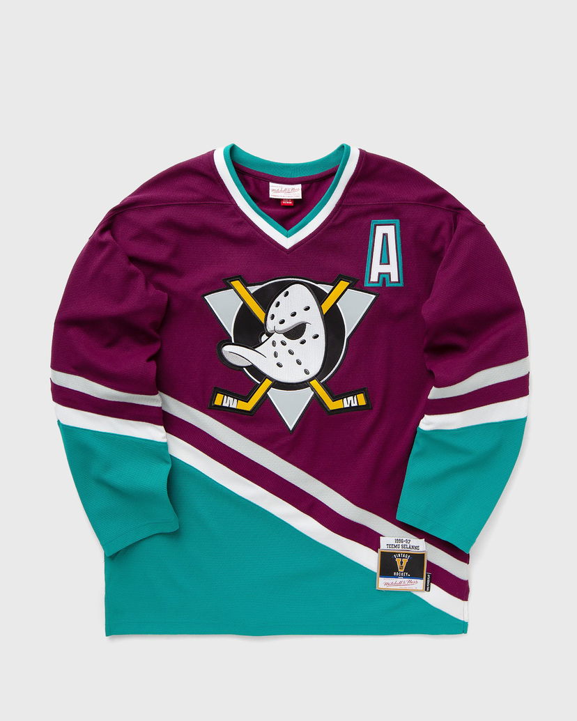 Jersey Mitchell & Ness Anaheim Ducks 1996 Selanne Jersey Vihreä | JY9016-ADUPURP
