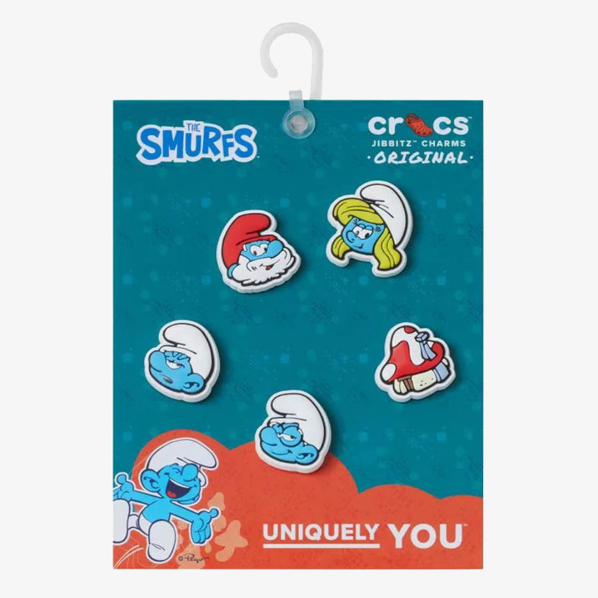 Pin Crocs Smurfs Jibbitz Charms 5 Pack Monivärinen | 10014521, 0