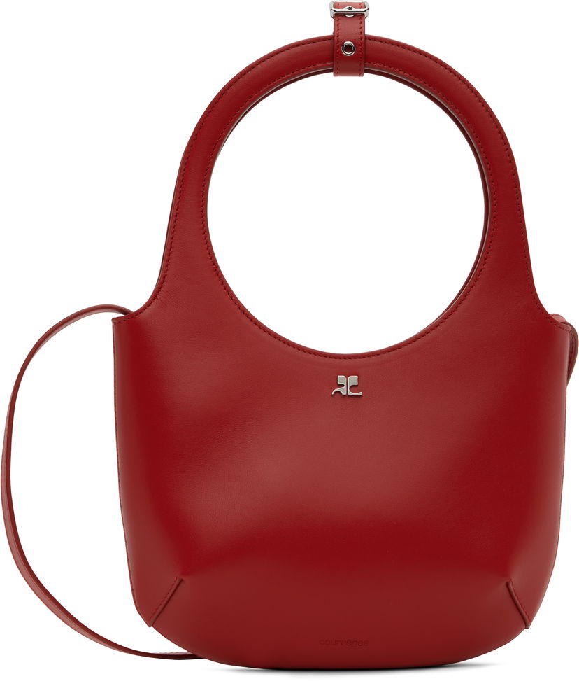 Käsilaukku Courrèges Courrèges Holy Leather Shoulder Bag Punainen | 224GSA102CR0065