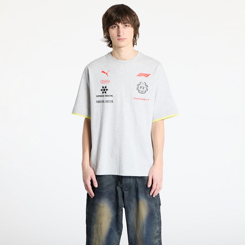 T-paita Puma F1 Racing Tee Harmaa | 63224501