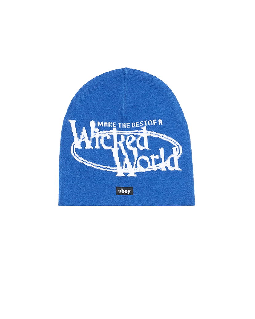 Pipo OBEY Wicked World Beanie Sininen | 100030222-OLB
