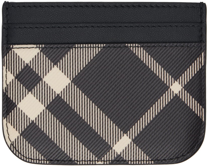 Vaatteet Burberry Black Check Card Holder Musta | 8095129