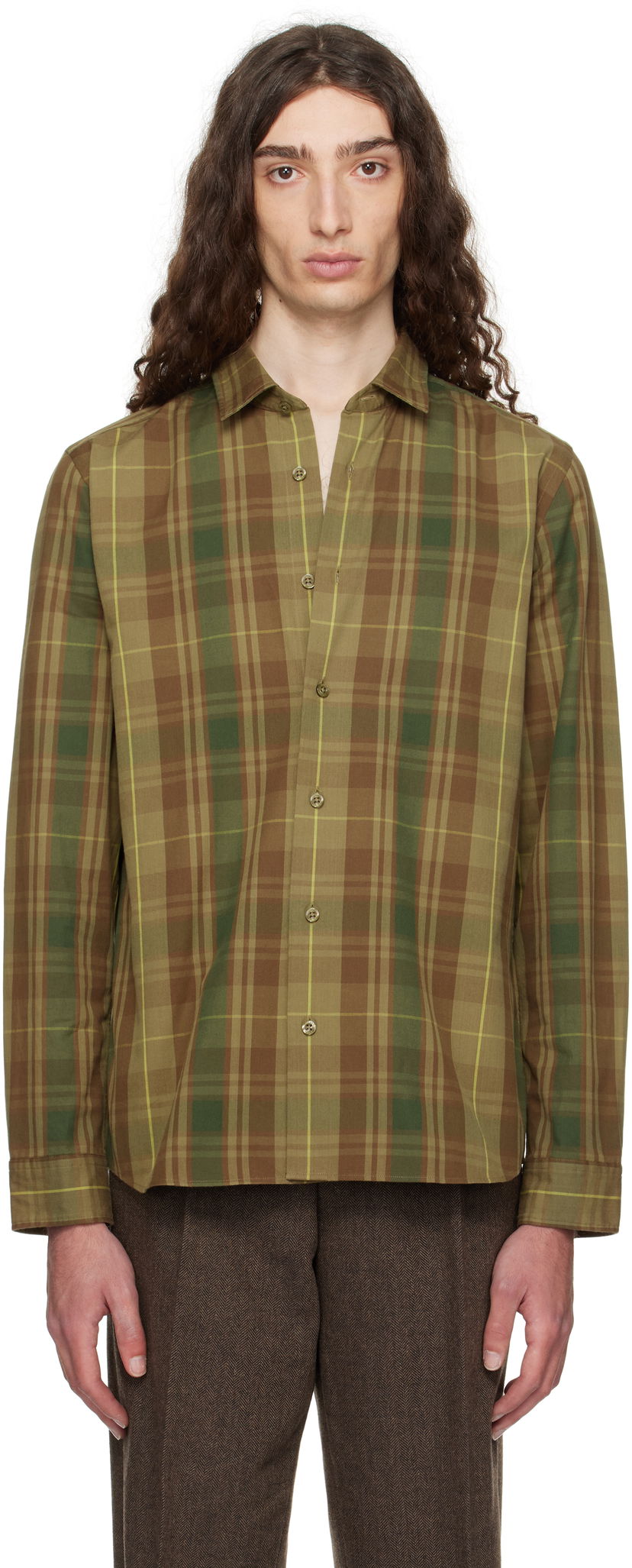 Paita BOSS Hugo Check Button-Down Shirt Vihreä | 50545390