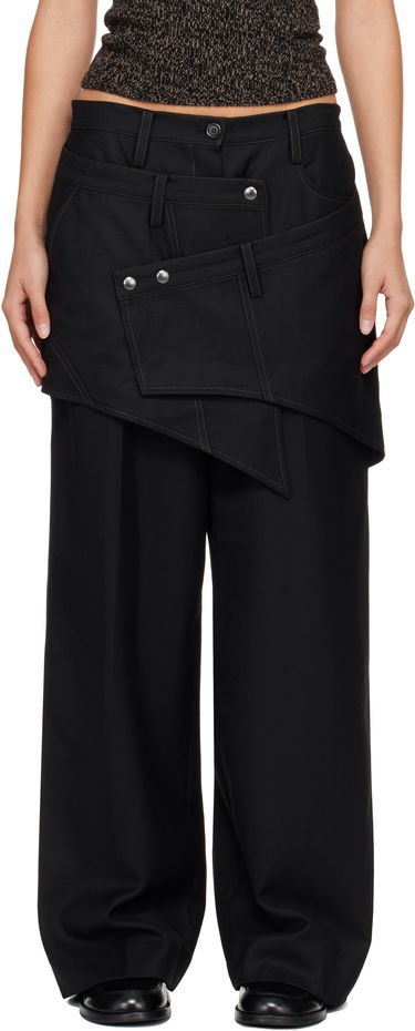 Housut Andersson Bell Crossover Wrap Tailored Trousers Musta | apa862w, 0