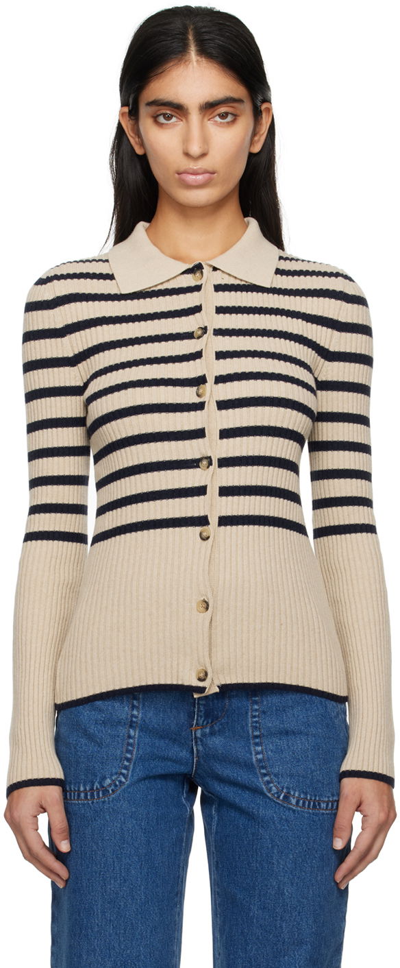 Villapaita A.P.C. Mallory Cardigan Beige | WSAAZ-F22251
