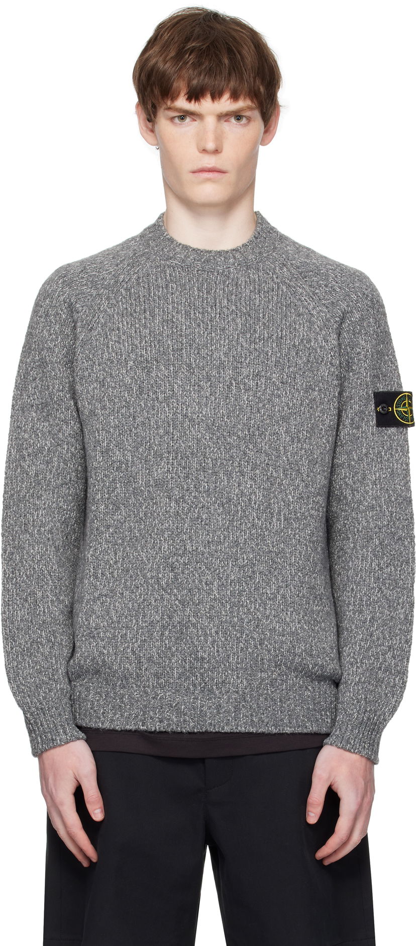 Villapaita Stone Island Stone Island Crew Neck Sweater Harmaa | K2S15 5100050 S00N1