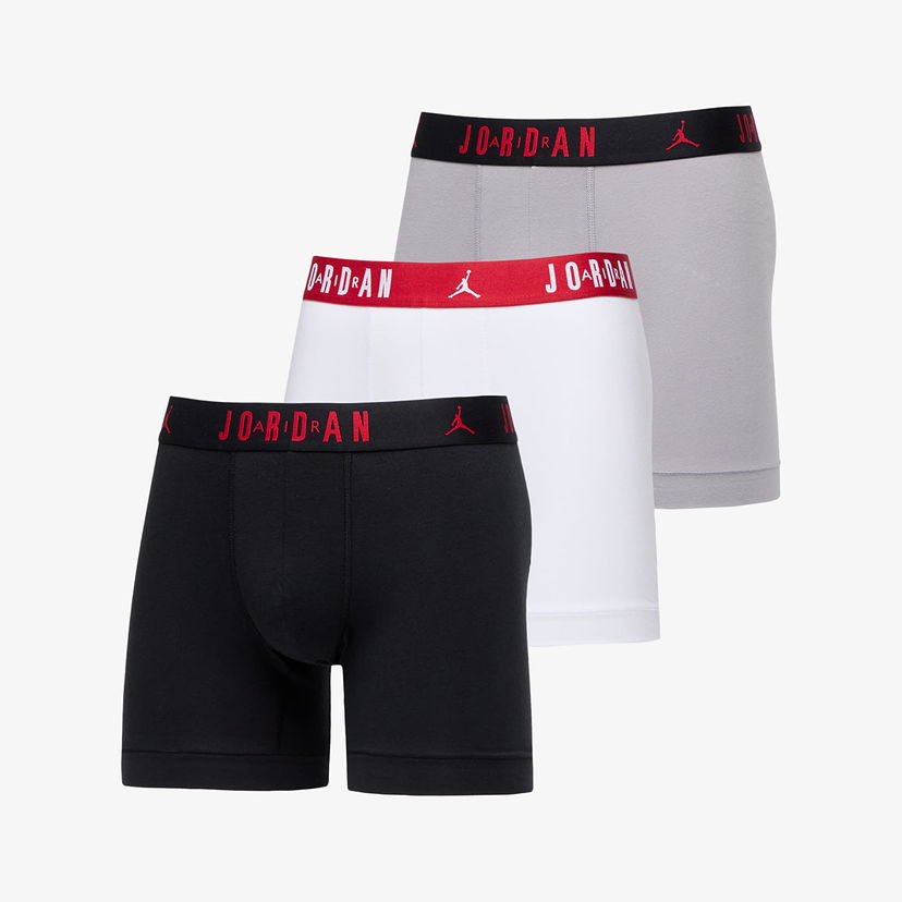 Alusvaatteet ja sukat Jordan Jordan Flight Cotton Core 3-Pack Boxer Brief Black/ White S Monivärinen | JM0622-F66