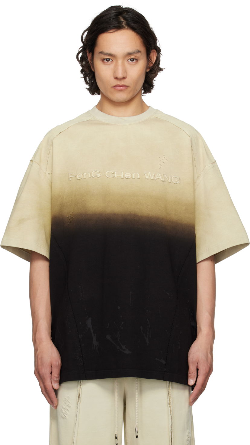 T-paita Feng Chen Wang Feng Chen Wang Gradient T-Shirt Beige | FUS19TS01