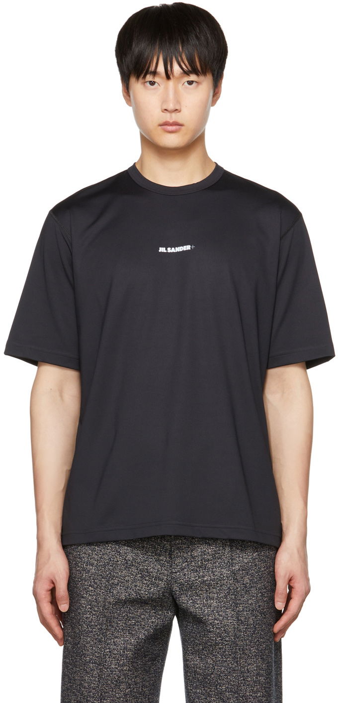 T-paita Jil Sander Bonded Relaxed Fit T-Shirt Musta | J47GC0023_J70031