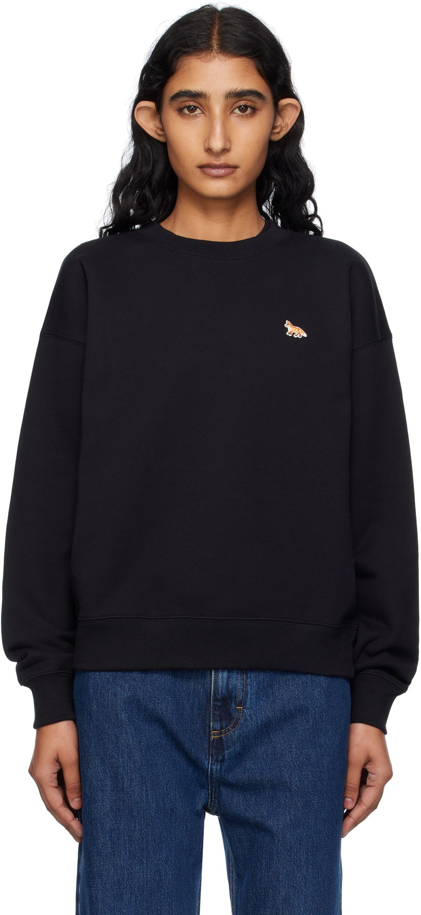 Huppari MAISON KITSUNÉ Maison Kitsuné 'Baby Fox' Sweatshirt Musta | PW00307KM0341