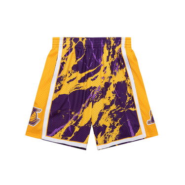 Shortsit Mitchell & Ness NBA Los Angeles Lakers Team Marble Swingman Shorts Violetti | PFSW1279-LAL09PPPPTPR, 0