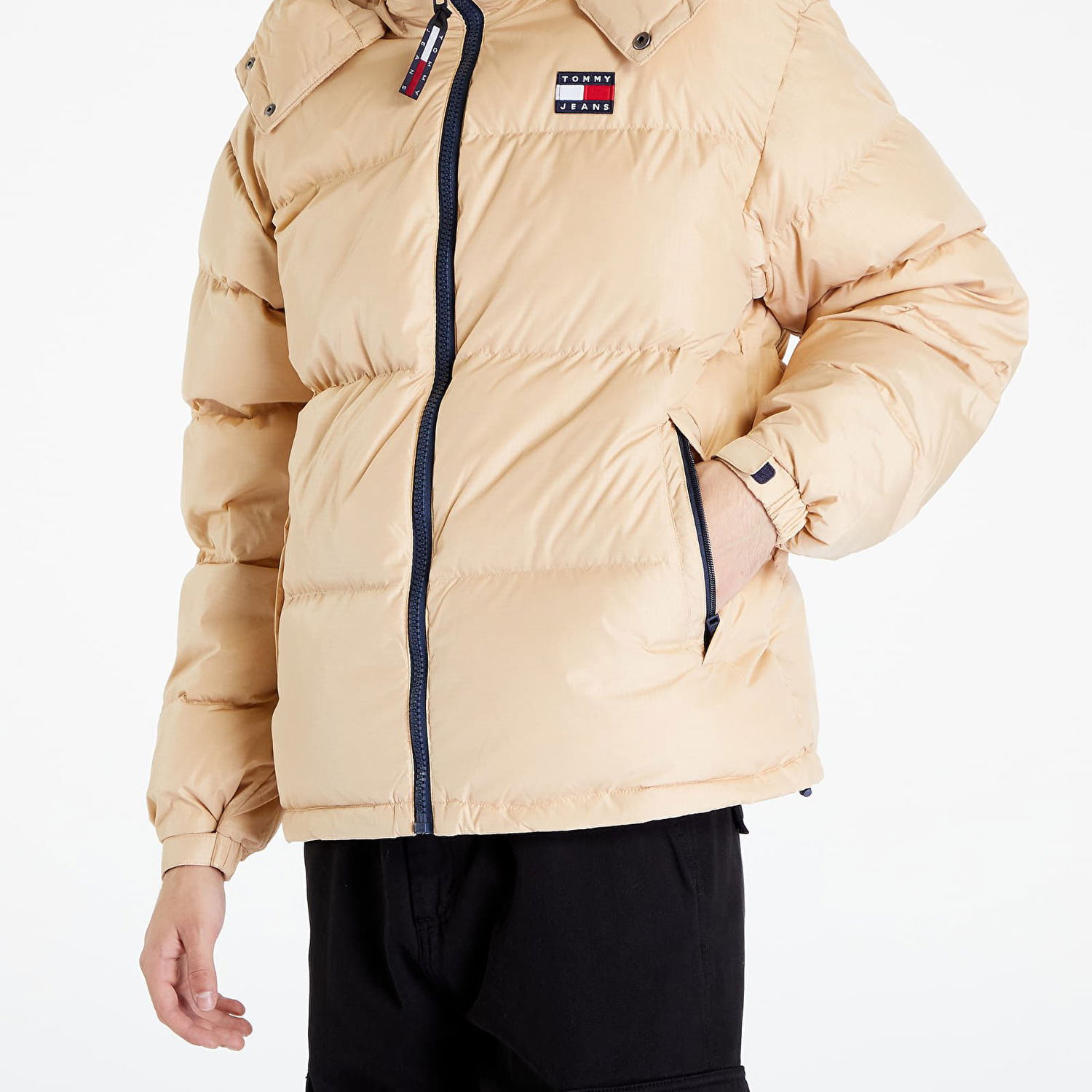 Puffer takki Tommy Hilfiger Jeans Alaska Puffer Beige | DM0DM15445 AB4, 1