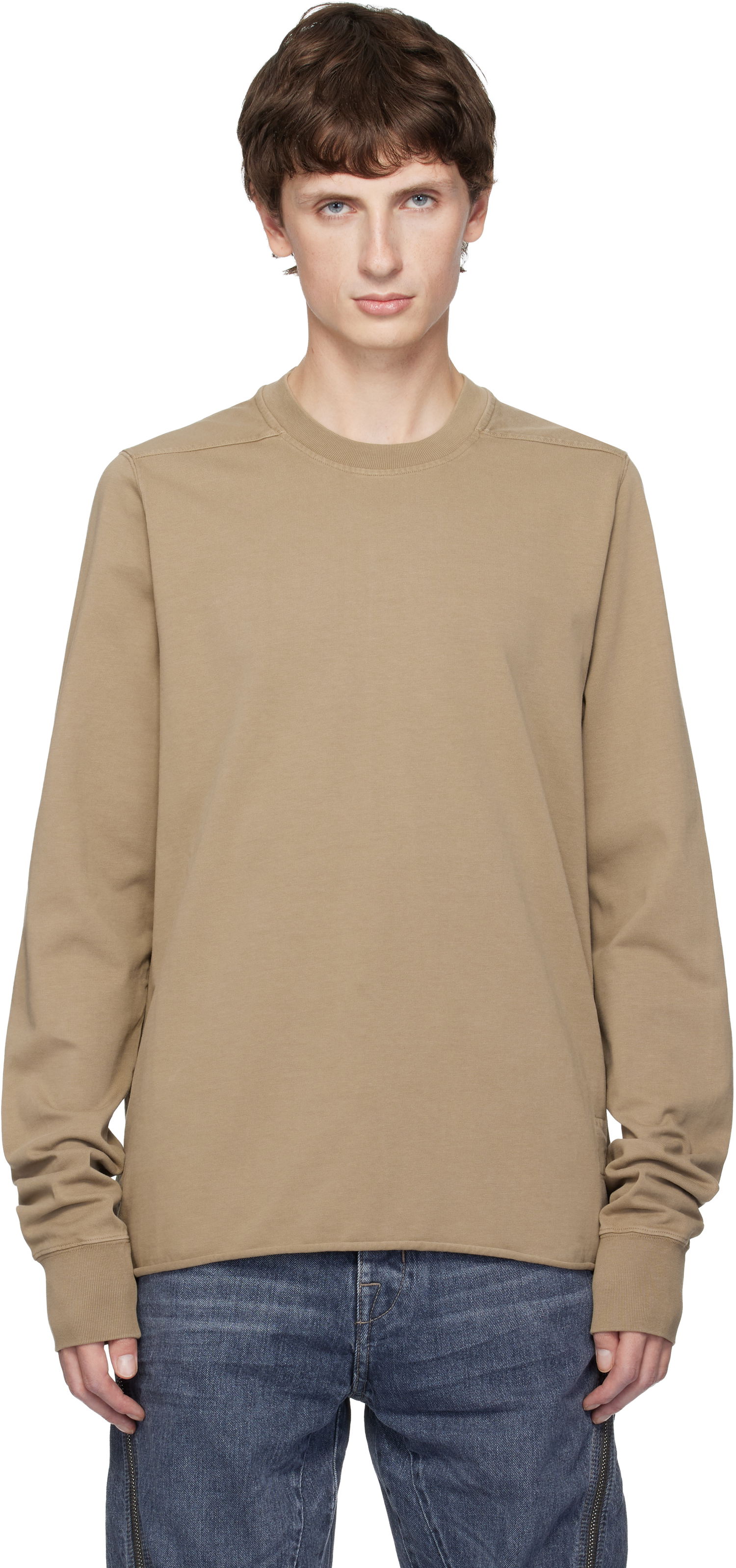 Huppari Rick Owens DRKSHDW Concordians Crewneck Sweatshirt Beige | DU02E7279 RIGP, 0