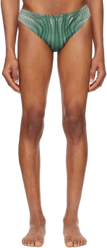 Uimapuvut Jean Paul Gaultier Jean Paul Gaultier 'The Spirale' Swim Briefs Vihreä | 25/34-H-SV060-J587-0351, 0