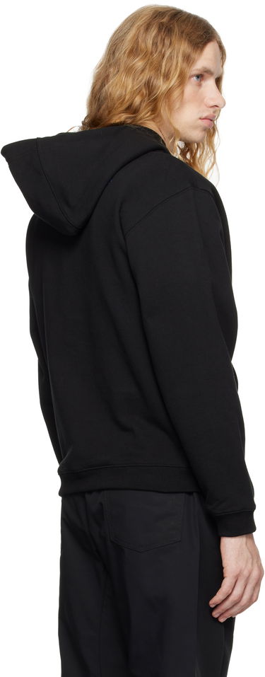 Huppari ADER ERROR Distressed Logo Graphic Print Hoodie Musta | BN25FYHD0101BK, 2