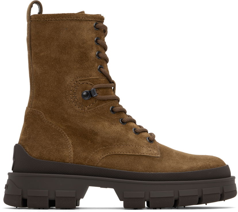 Vaatteet Moncler Moncler Hevea Suede Lace-Up Boots Ruskea | J209B4F00170M4510