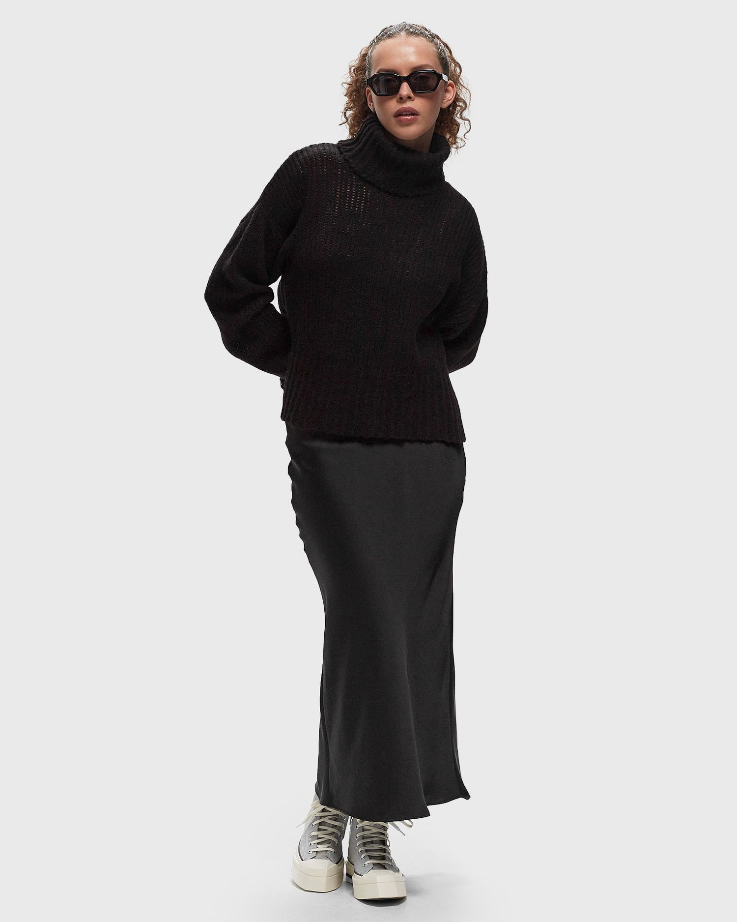 Hame Samsoe Samsoe Samsøe & Samsøe SAAGNETA Long Skirt Musta | F24200090-BLACK, 1