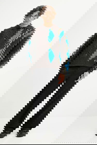 Villapaita Andersson Bell Andersson Bell Argyle Fisherman Polo Sweater Ruskea | atb1346m, 5