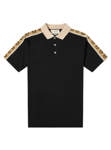 Poolopaita Gucci Taped Logo Polo Musta | 598949-XJB0Q-1082