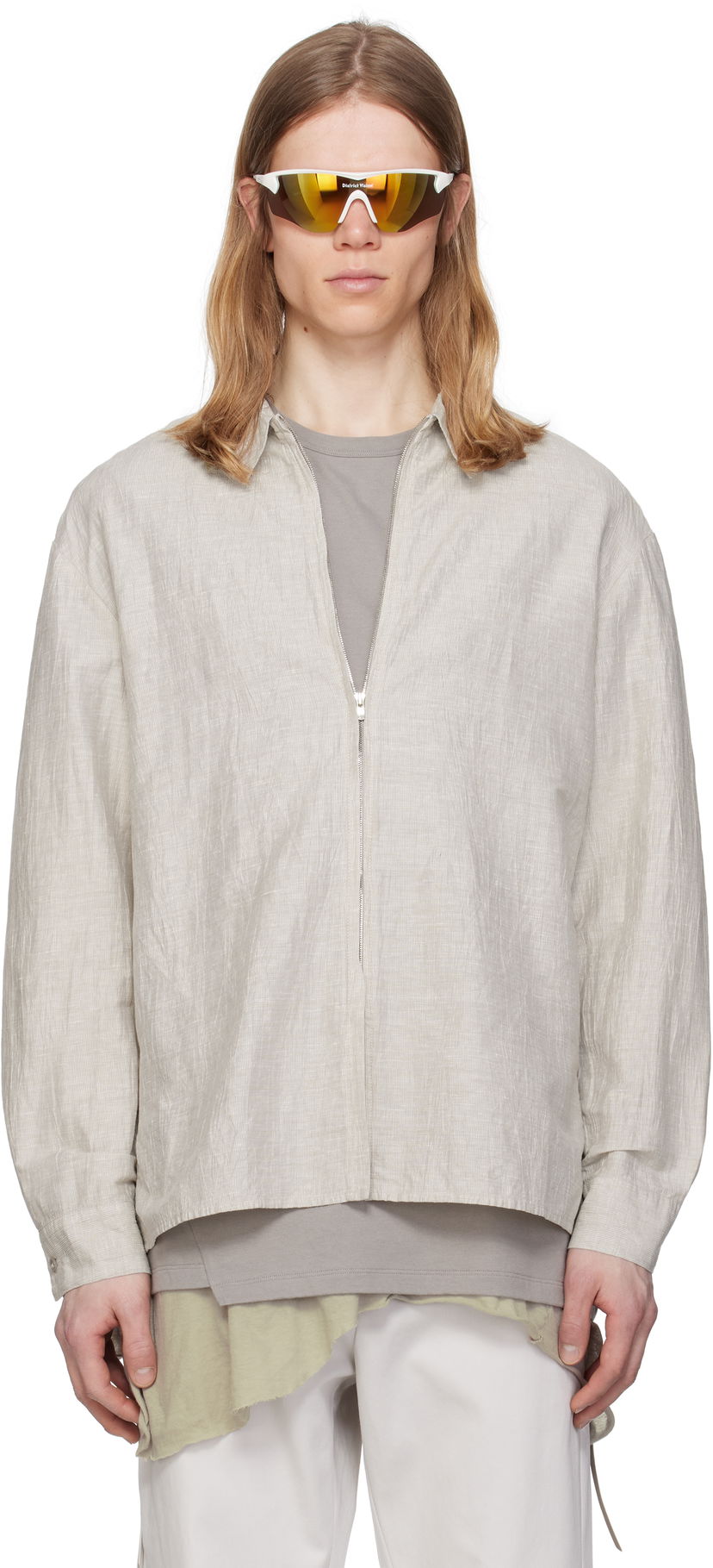 Paita Post Archive Faction (PAF) PAF 8.0 Right Zip-Up Shirt Harmaa | 8.0 TSR-IV