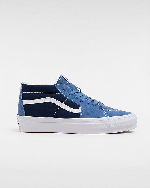 Skateboarding Vans Premium Sk8-mid 83 Shoes (lx Stv Navy/white) Unisex White, Size 3.5 Tummansininen | VN000CQQDWR