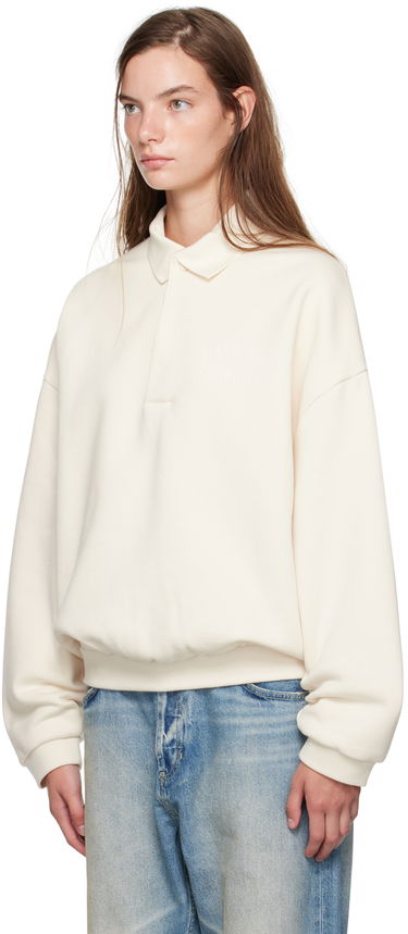 Huppari Fear of God ESSENTIALS Single-Button Polo Valkoinen | 192BT244392F, 3