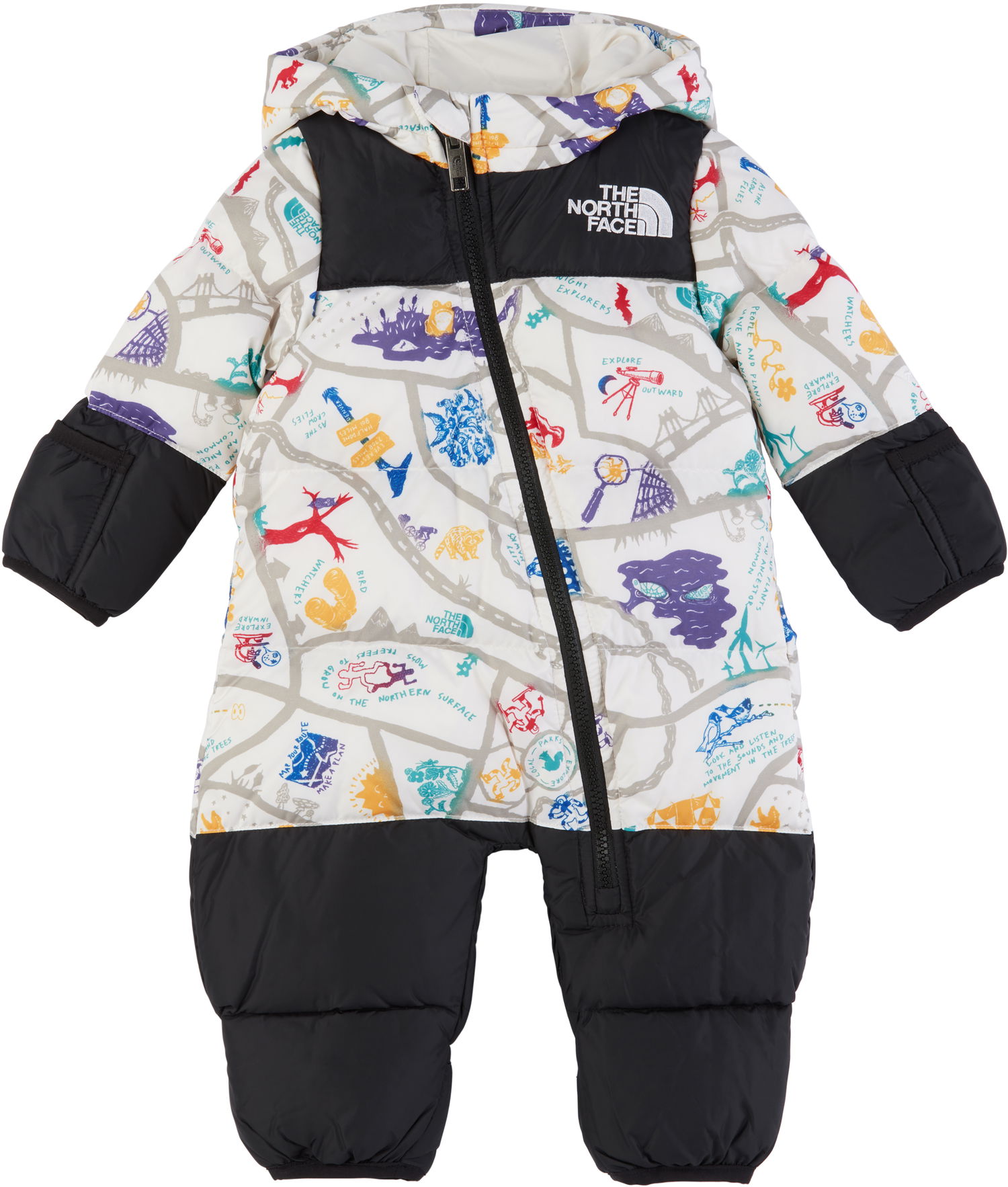 Haalari The North Face Kids' 1996 Retro Nuptse Print Down Snowsuit Monivärinen | NF0A7WPF4FO, 0