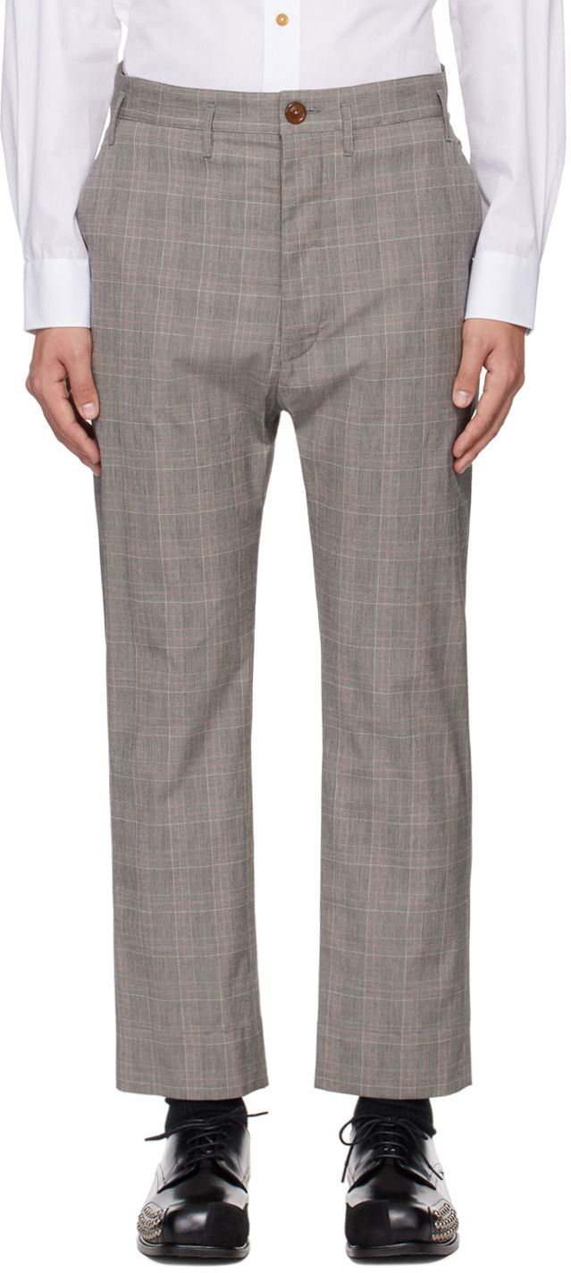 Housut Vivienne Westwood Cruise Trousers Harmaa | 2F01000L-W00R0-