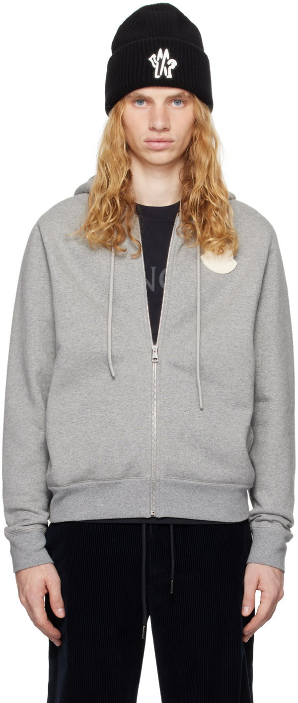 Huppari Moncler Hoodie With Zipper Harmaa | J20918G00084809KX