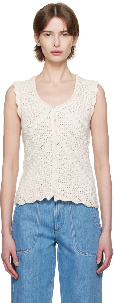 Villapaita A.P.C. A.P.C. Palmyre Knit Top Valkoinen | COHHV-F23418, 0