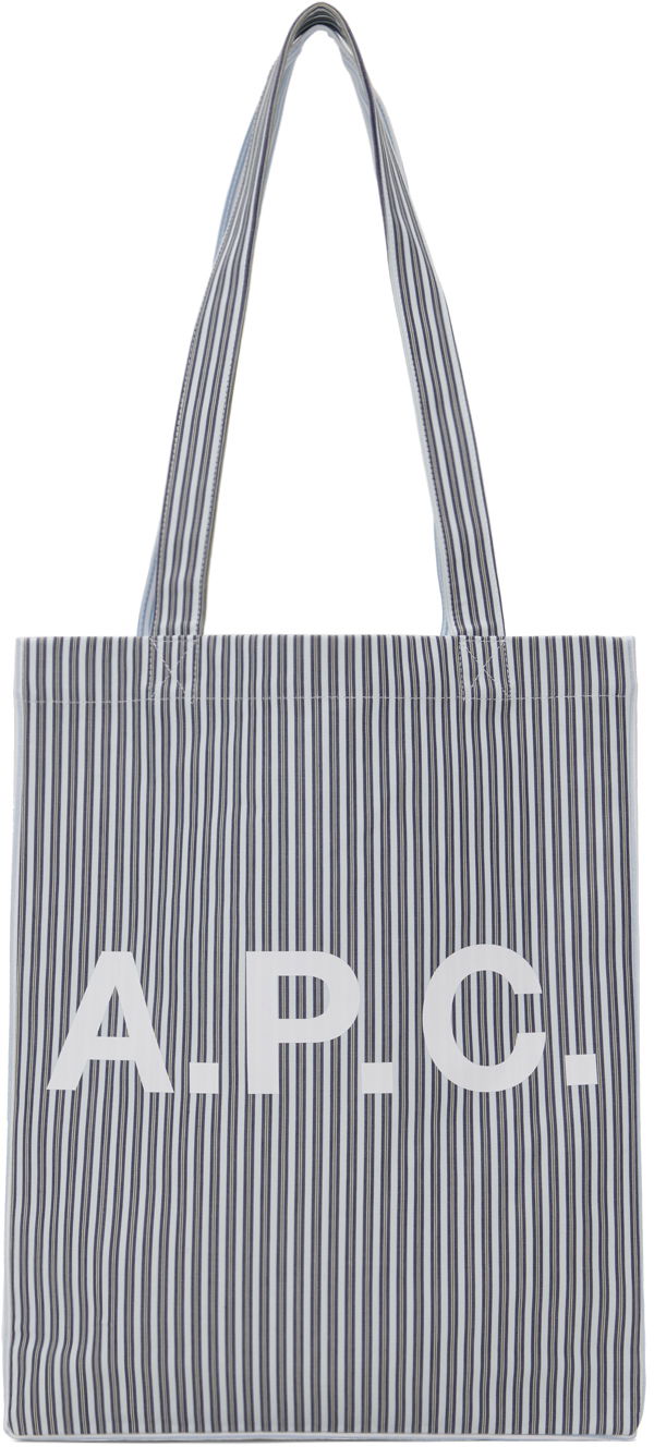 Vaatteet A.P.C. Blue & White Lou Tote Harmaa | COHDO-M61442, 0