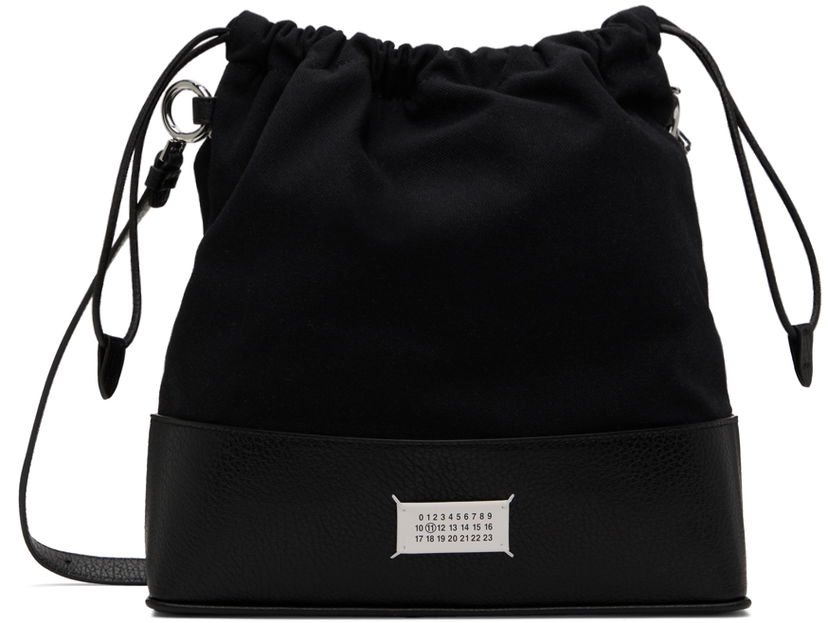 Olkalaukku Maison Margiela Drawstring Small Backpack Musta | SB2WA0011 P4348